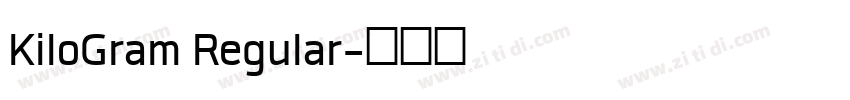 KiloGram Regular字体转换